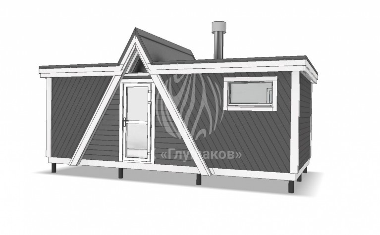 Каркасная баня «Легран» 2,8х6,5 м фото 6